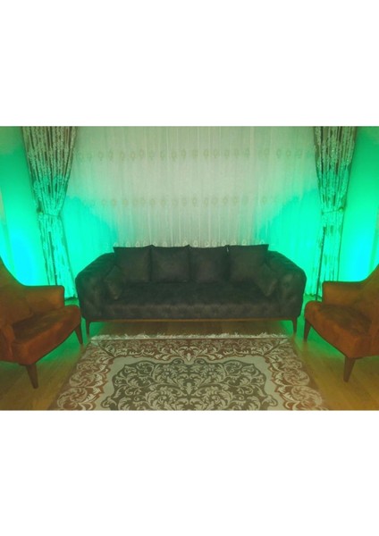 Rgb LED Lambader 150 cm Kumandalı Çiftli Set