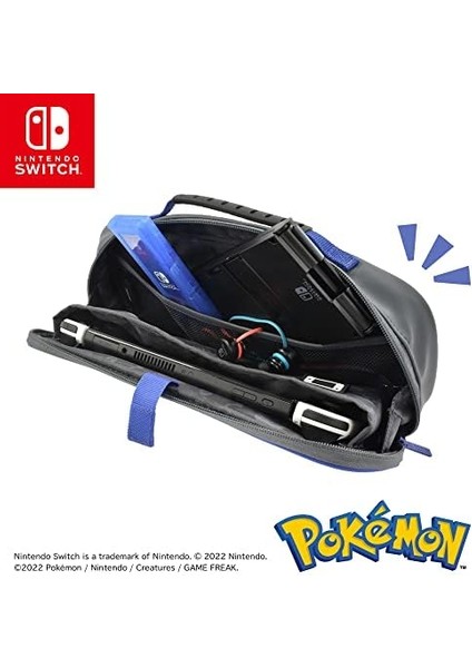 Nintendo Switch Cargo Pouch Compact (Pikachu, Gengar, & Mimikyu) - Split Pad Compact Compatible Trl Case Pokémon - Officially Licensed