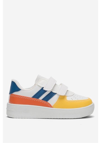 Çocuk Sneaker Spor Ayakkabı Mavi-Sarı