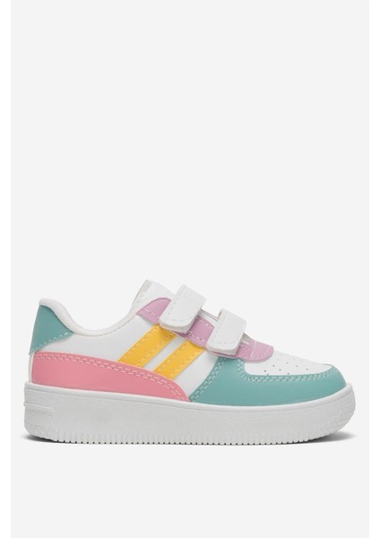 Çocuk Sneaker Spor Ayakkabı Beyaz-Lila