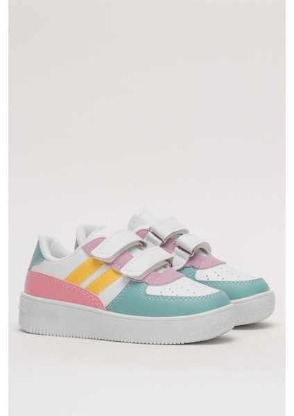 Çocuk Sneaker Spor Ayakkabı Beyaz-Lila modelleri