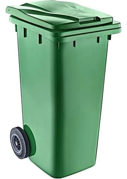 120 Lt Tekerlekli Çöp Konteyner Eko Yeşil