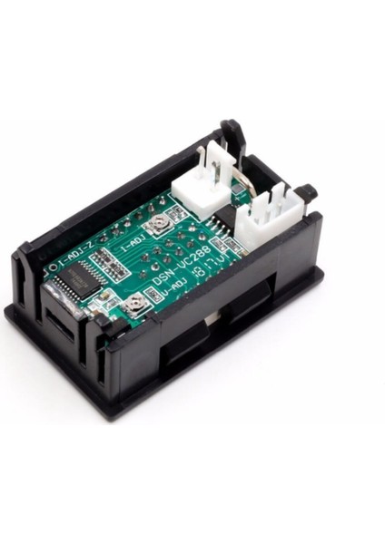 Dc 0-100V 10A Dijital Voltmetre Ampermetre DSN-VC288 Mavi Kırmızı 0.28” 3 Hane 7 Segment