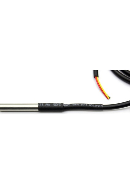 Kablolu Su Geçirmez DS18B20 DS1820 Sıcalık Isı Sensörü 1 Metre Arduino Yeni fırsatları