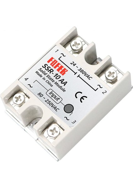 SSR-10AA Ssr Röle 10A Ac 24-380V Tek Fazlı Solid State Röle Elektronik Anahtar Termostat Resiztans