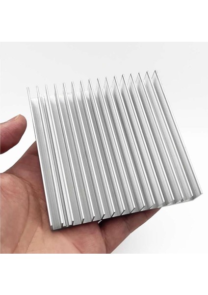 10CM x 10CM x 1.8cm Alüminyum Metal Soğutucu Blok Radyatör Amfi LED Entegre Transistor VGA Ram fiyatları