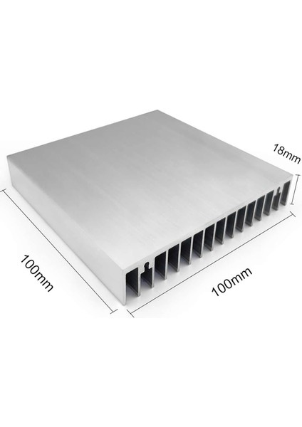 10CM x 10CM x 1.8cm Alüminyum Metal Soğutucu Blok Radyatör Amfi LED Entegre Transistor VGA Ram modelleri