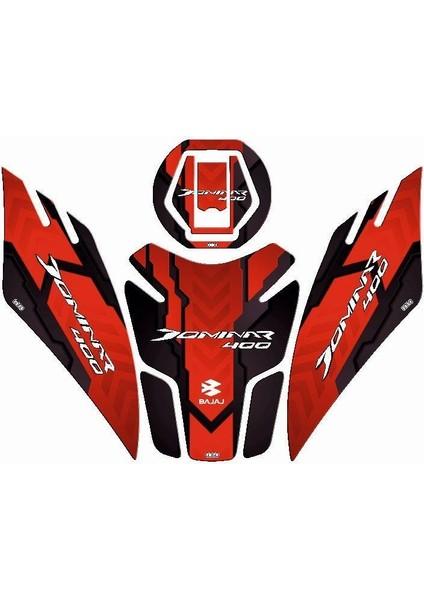 Gogo Bajaj Dominar 400 (2017-2024) Tank Pad Set 004