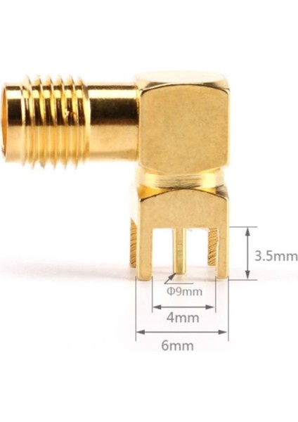 Sma Pcb Tip Soket 90 Derece Sma-Kwe Gsm Gps Gprs Rf Anten Soketi modelleri