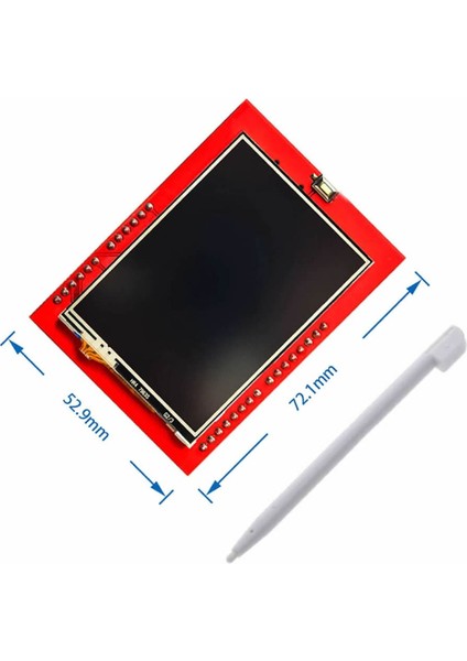 2.4 Inch 320X240 Tft LCD Shield Resiztif Dokunmatik Microsd Soket Reset Butonu 18BIT 262K Renk