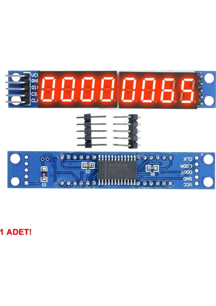 MAX7219 8 Bit Hane Kırmızı 7 Segment Ekran 0.36 Inch Saat Seri Haberleşme Dijital Gösterge Display fırsatları