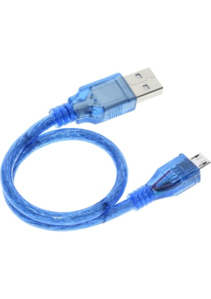 30CM Micro USB Kablo Mavi 480 Mbps USB 2.0 Hot Swap fırsatları