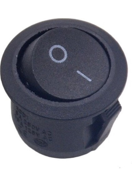 23MM Yuvarlak 2 Pin Anahtar Buton Kcd1 Siyah Plastik Mini Açma Kapama On / Off indirimleri