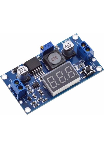 Voltmetreli LM2596 Ayarlı Modül Ayarlanabilir 3A Güç Kaynağı