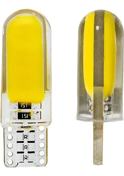 T10 Silikon Sarı LED Dc 12V Araba Aydınlatma Ampul Yan Park Lamba