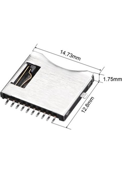 Micro Sd Kart Soketi Micro Sd Kart Soketi Hafıza Kartı Microsd Kart Bellek Yaylı Kart Algılayıcı 8+2 fırsatları