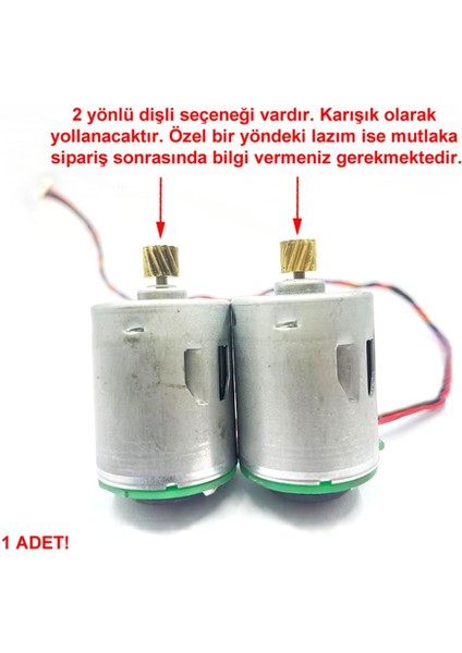 RP360-ST/15260 Dc Motor Robot Süpürge Dc 12V Dıy Rc Oyuncak Model Araba Bot Helikopter Vakum Fan