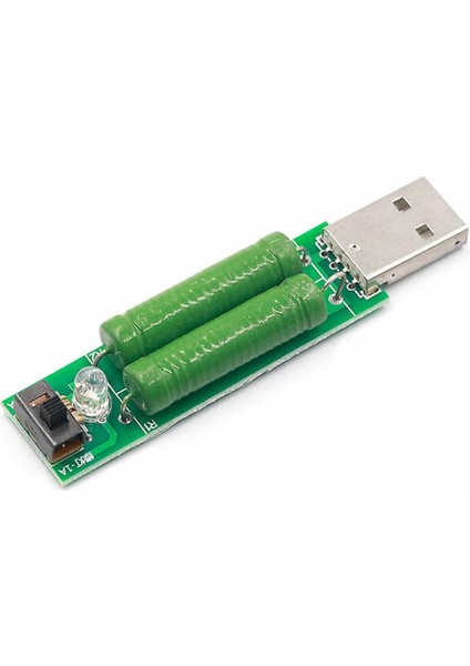 2X10W USB Elektronik Yük 5V 1A 2A Deşarj 5W 10W Yük Seçim Anahtarlı Direnç Pil Akü Kapasit
