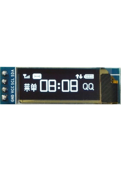 0.91" I2C 128X32 Beyaz OLED LCD
