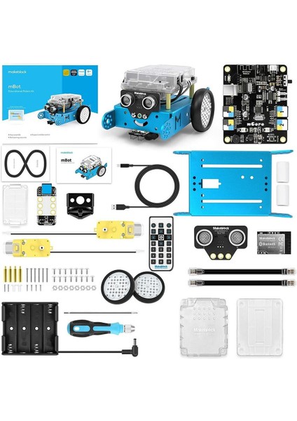 Makeblock Mbot V1.1 Bluetooth Kiti Mavi Stem Eğitim Robotu