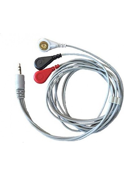 Olimex Ekg-Emg Shıeld Elektrot Kablo Arduino Ekg Ecg Emg 100CM 3 Sensör Kablosu 3.5mm Soket Nabız