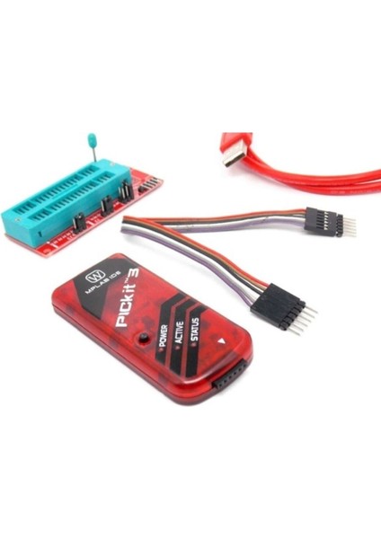 Pıckıt3 Klon (Çin) + Zif Adaptör -- Pickit 3 Pic Programlayıcı