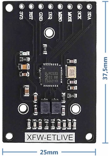 13.56MHZ Rfıd Okuyucu Modül Kart Anahtarlık Mini Nfc Manyetik Kart Etiket Okuyucu Personel Takip