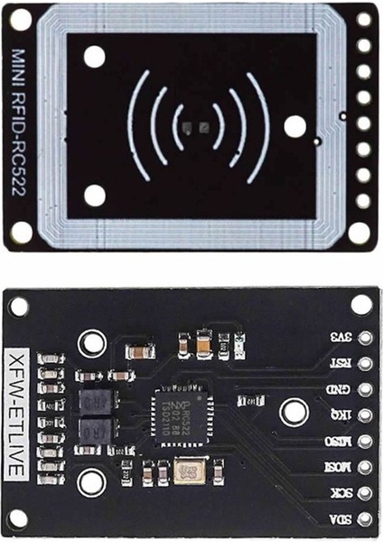 13.56MHZ Rfıd Okuyucu Modül Kart Anahtarlık Mini Nfc Manyetik Kart Etiket Okuyucu Personel Takip