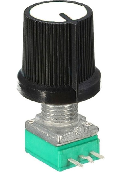 3 Pin 50KOHM Potansiyometre B50K Pot Başlıklı Tırtıklı 15MM Döner Ayarlanabilir Direnç Ses