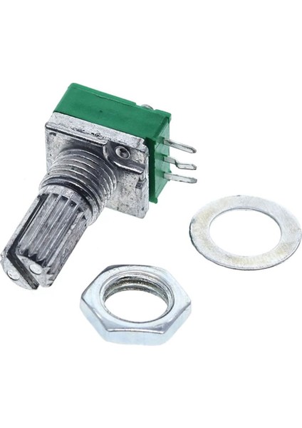 3 Pin 50KOHM Potansiyometre B50K Pot Başlıklı Tırtıklı 15MM Döner Ayarlanabilir Direnç Ses fırsatları