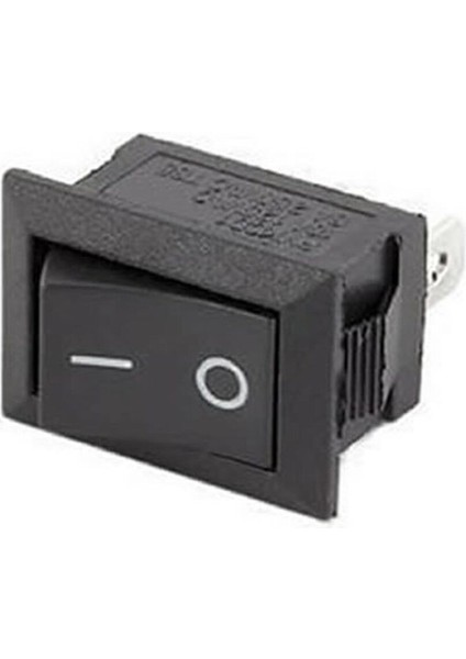 2 Pin Siyah Anahtar Switch Mini Buton Kcd1 Plastik Açma Kapama On / Off