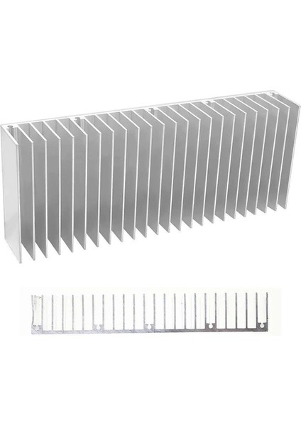 15CM x 6cm x 2.5cm Alüminyum Metal Soğutucu Blok Radyatör Amfi LED Entegre Transistor VGA Ram Memory