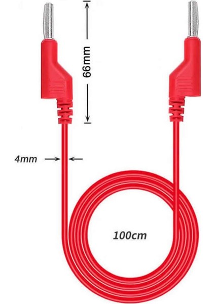 12A Banana Banana Kablo Çifti 1 Metre Yüksek Akım Probu Multimetre Güç Kaynağı Test Ölçme Kablosu fiyatları