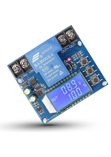 XY-CD63L 30A Pil Şarj Deşarj Modülü Dc 6/60V Batarya Kurşun Asit Lion Lityum Akü Voltaj Koruyucu