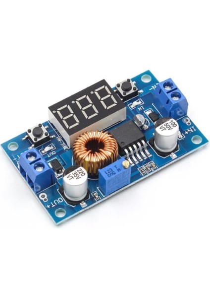 XL4015 Voltmetreli 5A Voltaj Düşürücü Ayarlanabilir Güç Kaynağı