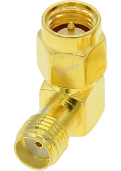 Sma Erkek To Sma Dişi 90 Derece Çevirici Adaptör Altın Kaplama Soket 0-6ghz Rf Wi-Fi Anten Wifi fırsatları