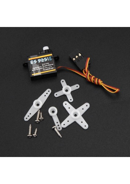 Emax ES9251 Iı 4gr Dijital Servo Motor Mini Plastik Dişli 0.25KGCM Tork Rc Uçak Drone Robot Kol fırsatları