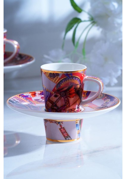 Whısper 6 Kişilik Türk Kahvesi Fincanı Desen2