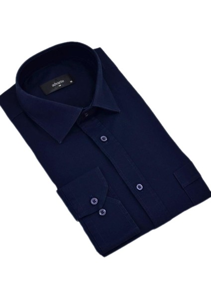 Erkek Klasik Tek Cepli Uzun Kol Gömlek BGL-ST04338 modelleri