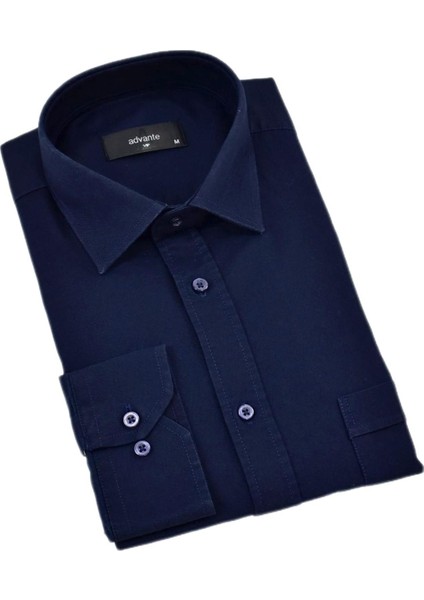 Erkek Klasik Tek Cepli Uzun Kol Gömlek BGL-ST04338 fırsatları