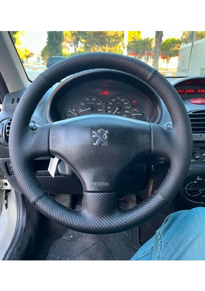 Peugeot 206 Araca Özel Dikmeli Direksiyon Kılıfı