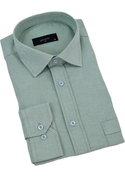Erkek Klasik Tek Cepli Uzun Kol Gömlek BGL-ST04338