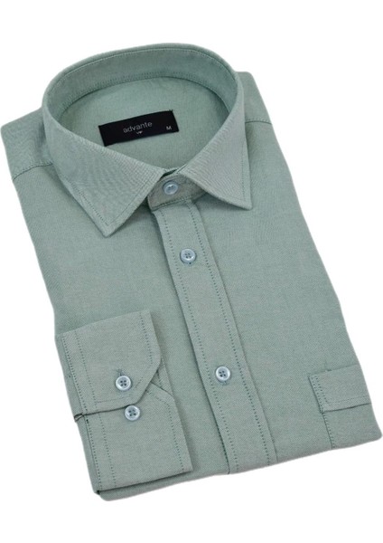 Erkek Klasik Tek Cepli Uzun Kol Gömlek BGL-ST04338 fırsatları