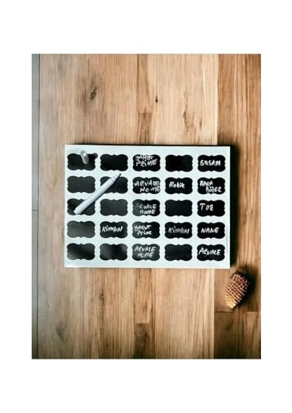 Life 25 Adet Kavanoz Baharat Kalemli Sticker Etiketi MIT1102