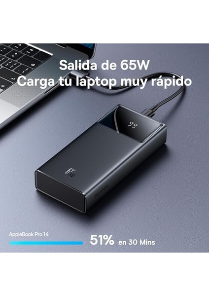 Star-Lord 20.000 Mah Digital Display Powerbank 65W-SIYAH