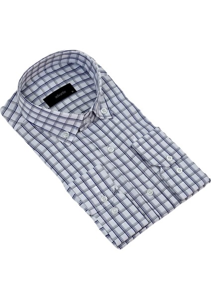 Erkek Klasik Tek Cepli Uzun Kol Gömlek BGL-ST04340 modelleri