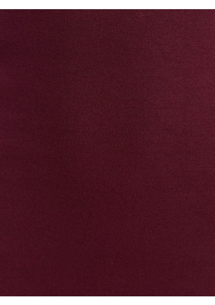 91422 Straplez Elbise-Bordo