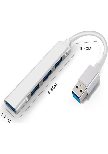 4 Port USB 3.0 Hub Çevirici Çoğaltıcı Çoklayıcı Çoklama 4 Portlu USB 3.0 Hub Çoklayıcı