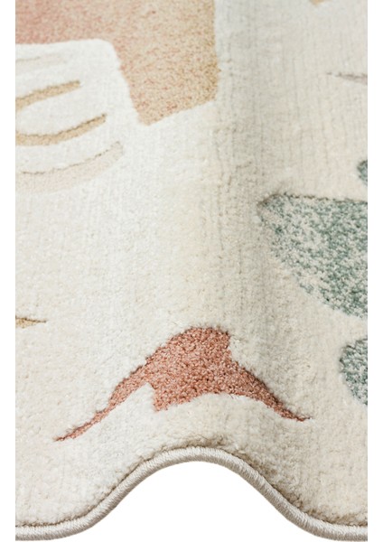 Pcl 06 Cream Multy - Pıccolo - Pastel Renkli Hav ve Toz Vermeyen Çocuk Halısı