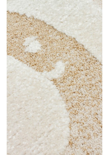 Pcl 06 Cream Multy - Pıccolo - Pastel Renkli Hav ve Toz Vermeyen Çocuk Halısı